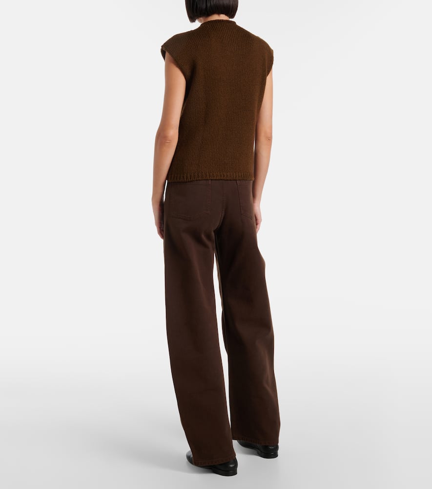 Lemaire Braided wool-blend sweater vest