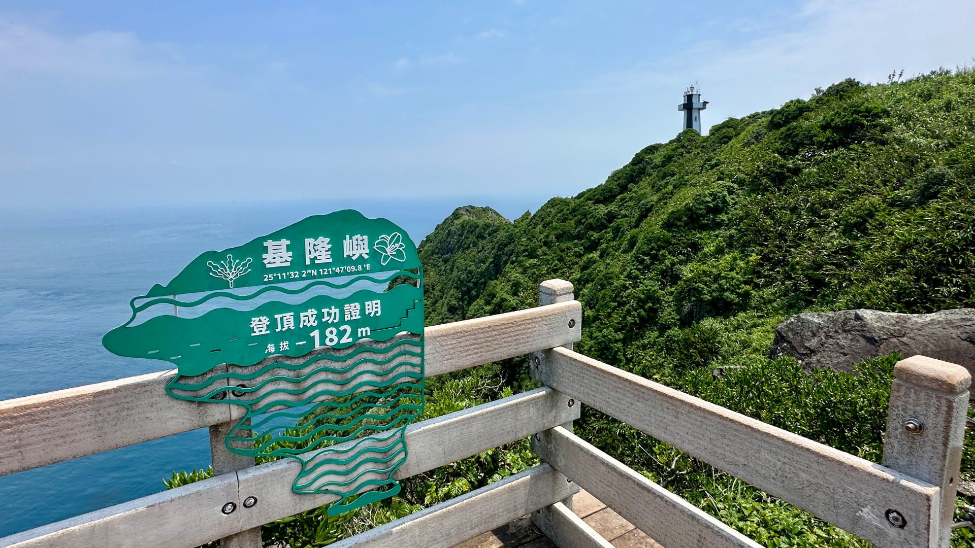 基隆嶼燈塔步道打卡必拍：登頂成功證明照