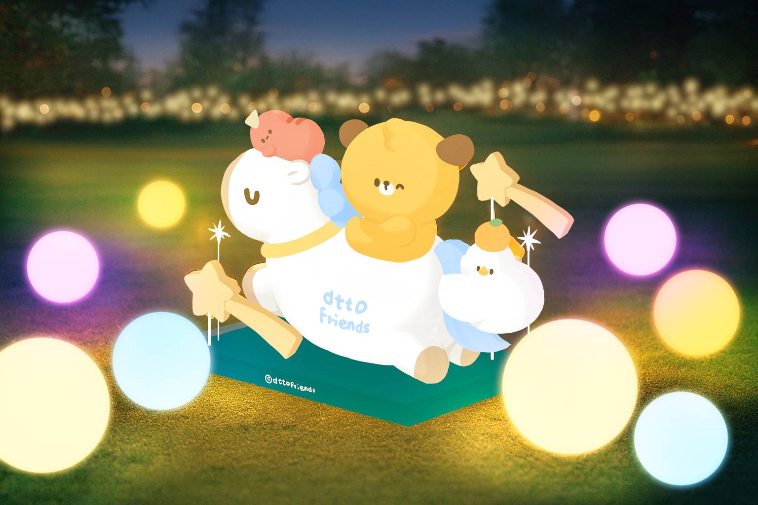 dtto friends 樂園現身桃園燈會：Saugy 腸太郎體驗空間與大型氣偶同步展出