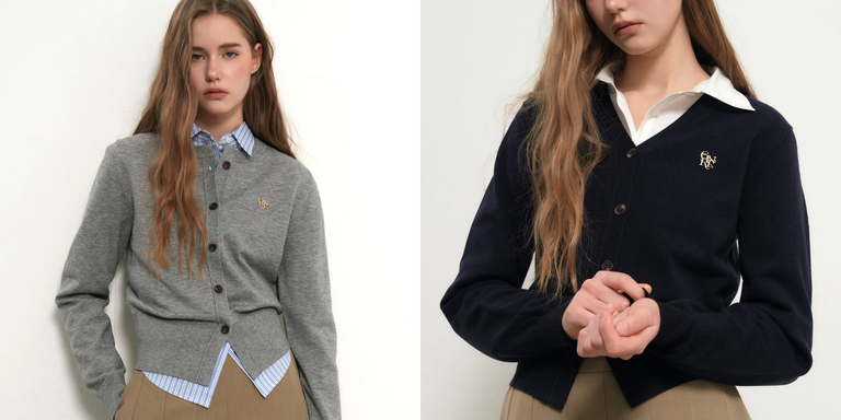 韓國女生最新愛牌GENERAL IDEA台灣買得到！經典必收「LOGO針織衫、條紋襯衫」疊搭穿出高級感 ELLESHOP獨家販售中 | ELLE