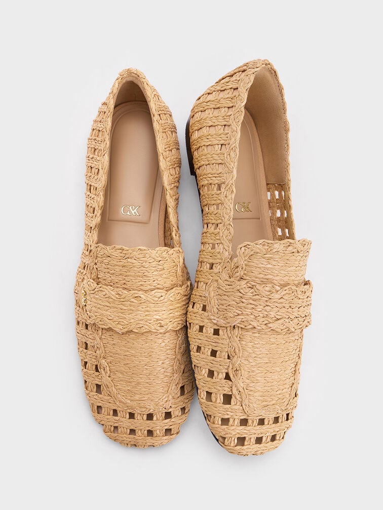 CHARLES & KEITH 草編樂福鞋