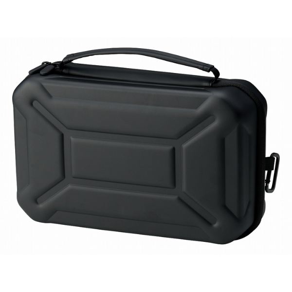 SETO CRAFT 三色可選簡約霧面硬式收納包 - 經典黑 M