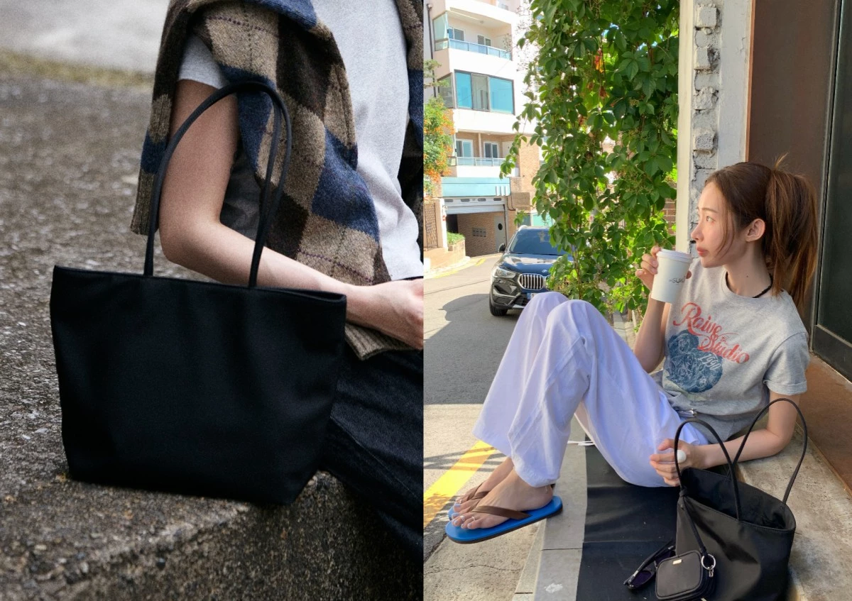 Avam袋包推薦2： Nylon Shopper Bag Black