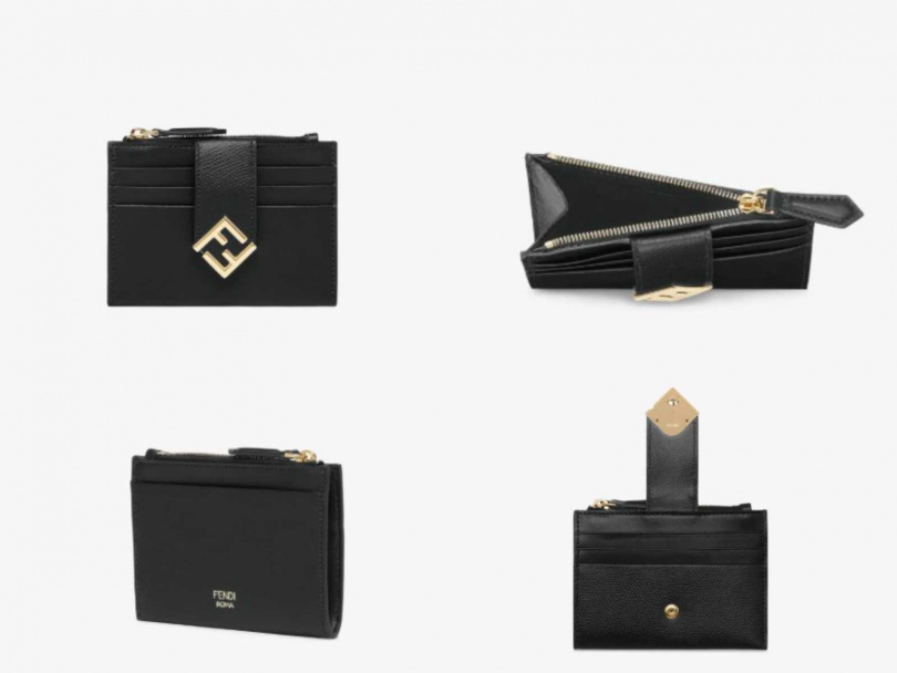 FENDI FF Diamonds拉鏈卡夾／15,200元（圖／品牌提供）