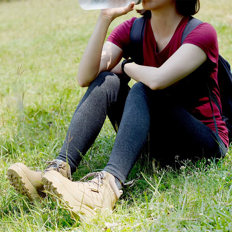 MIT【二代輕量動能防水登山靴-女款沙漠色】高筒登山鞋 防水透氣