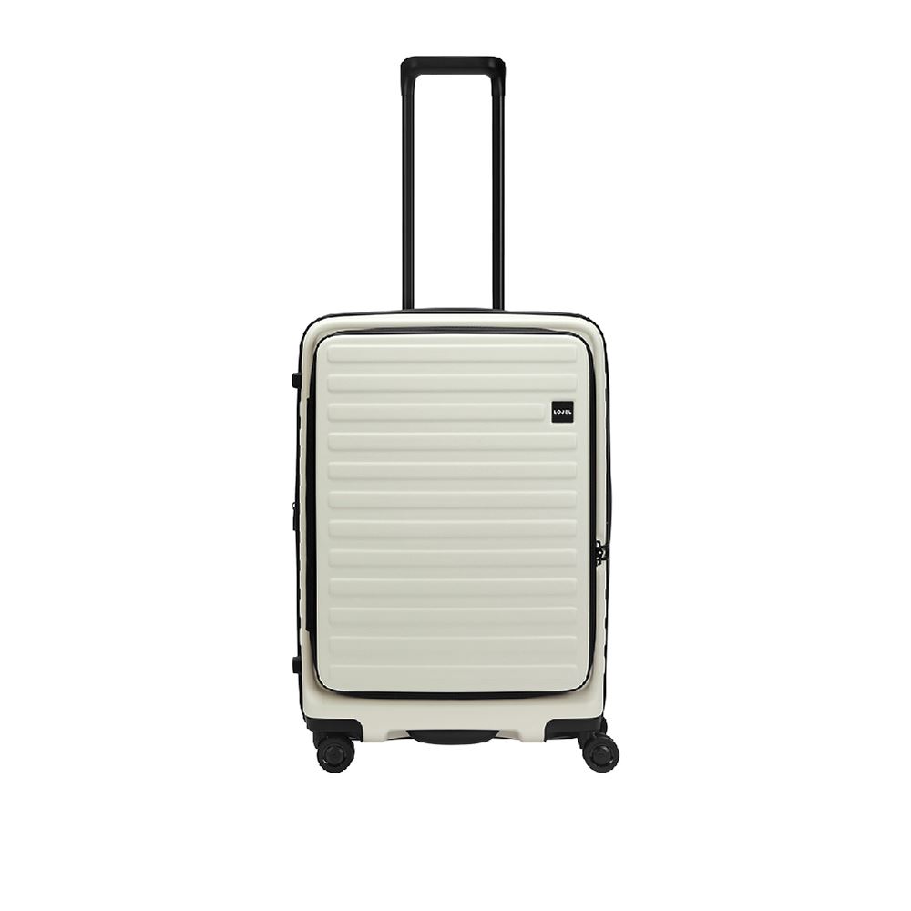 LOJEL CUBO 升級版 26吋 前開式可擴充 防盜防爆拉鍊行李箱 象牙白