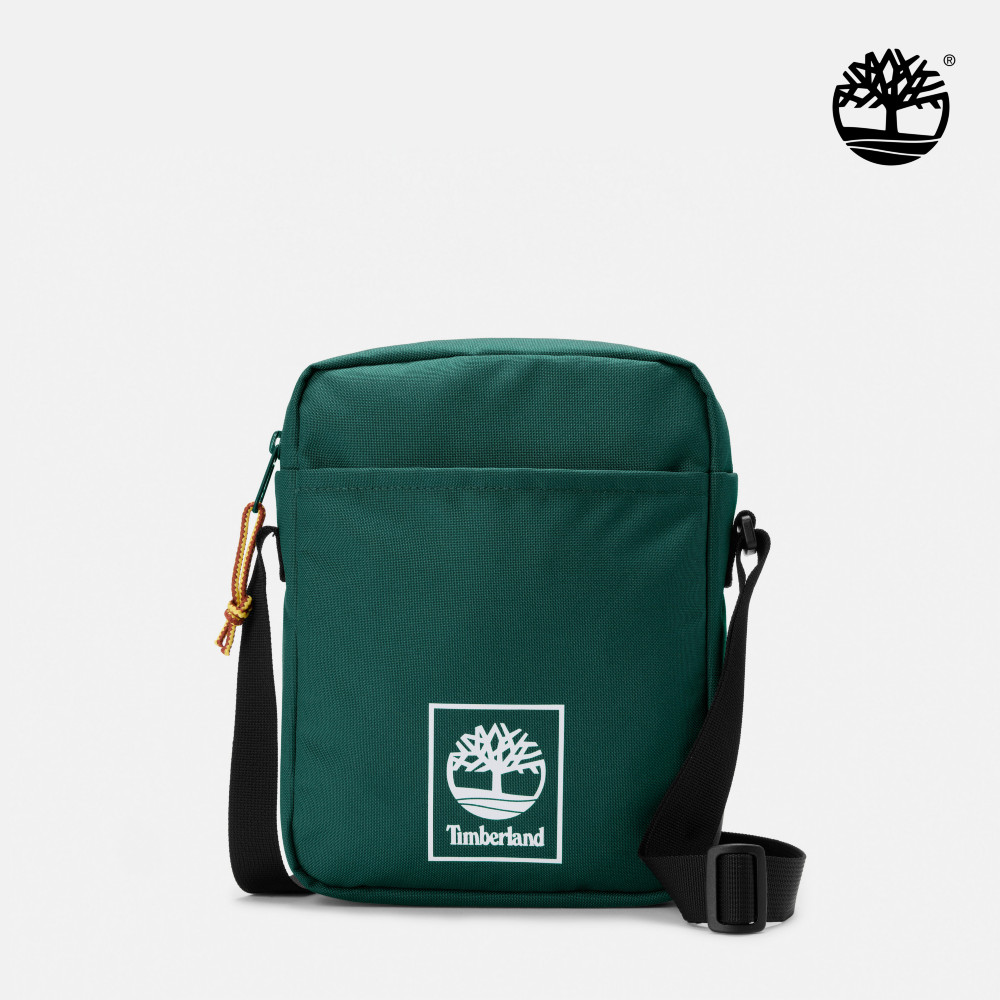 Timberland 中性綠色休閒側背小包|A6MP5317